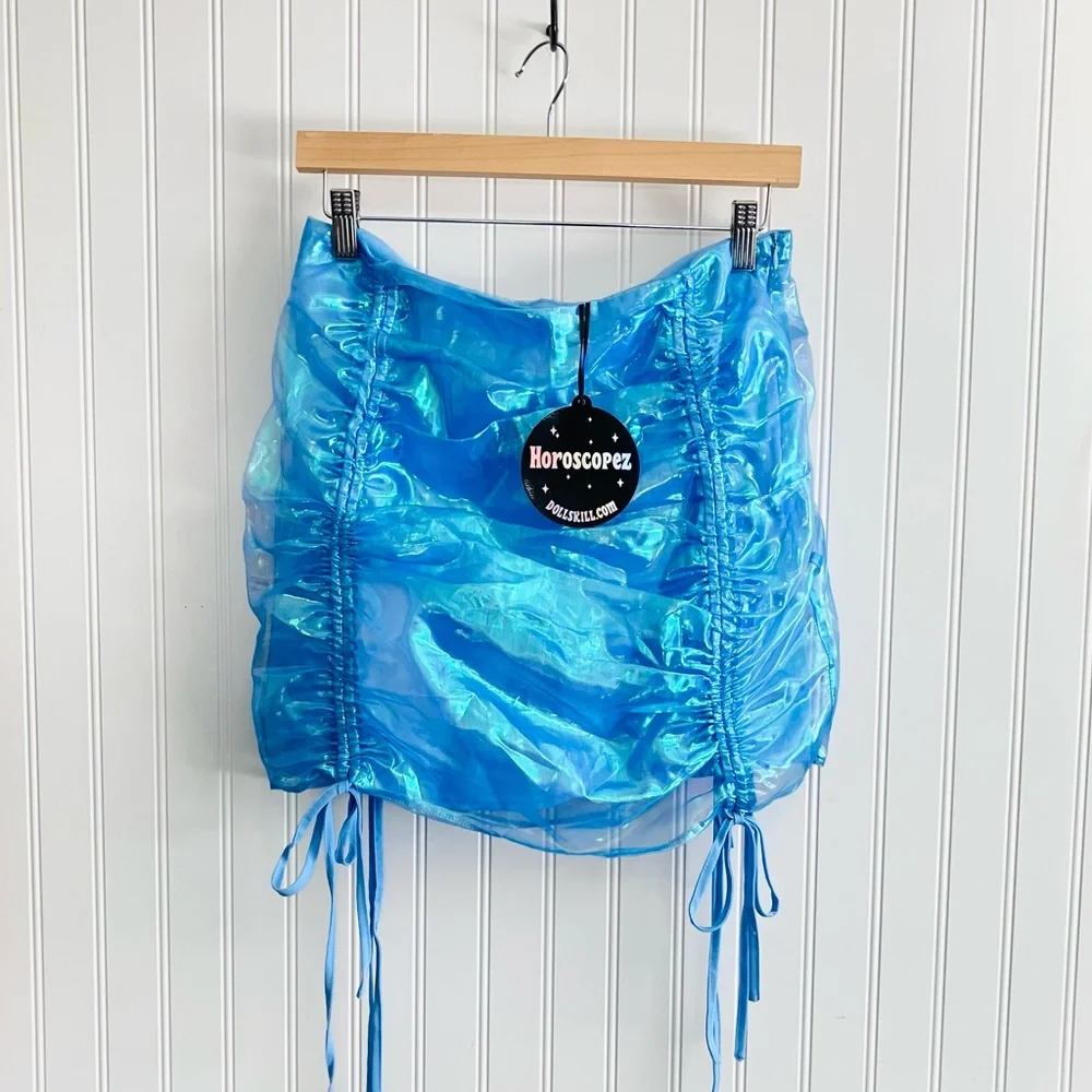 DOLLS KILL Ruched Mini Skirt - Picture 1 of 8
